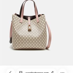Carolina Herrera Beige and Pink Women's Bag